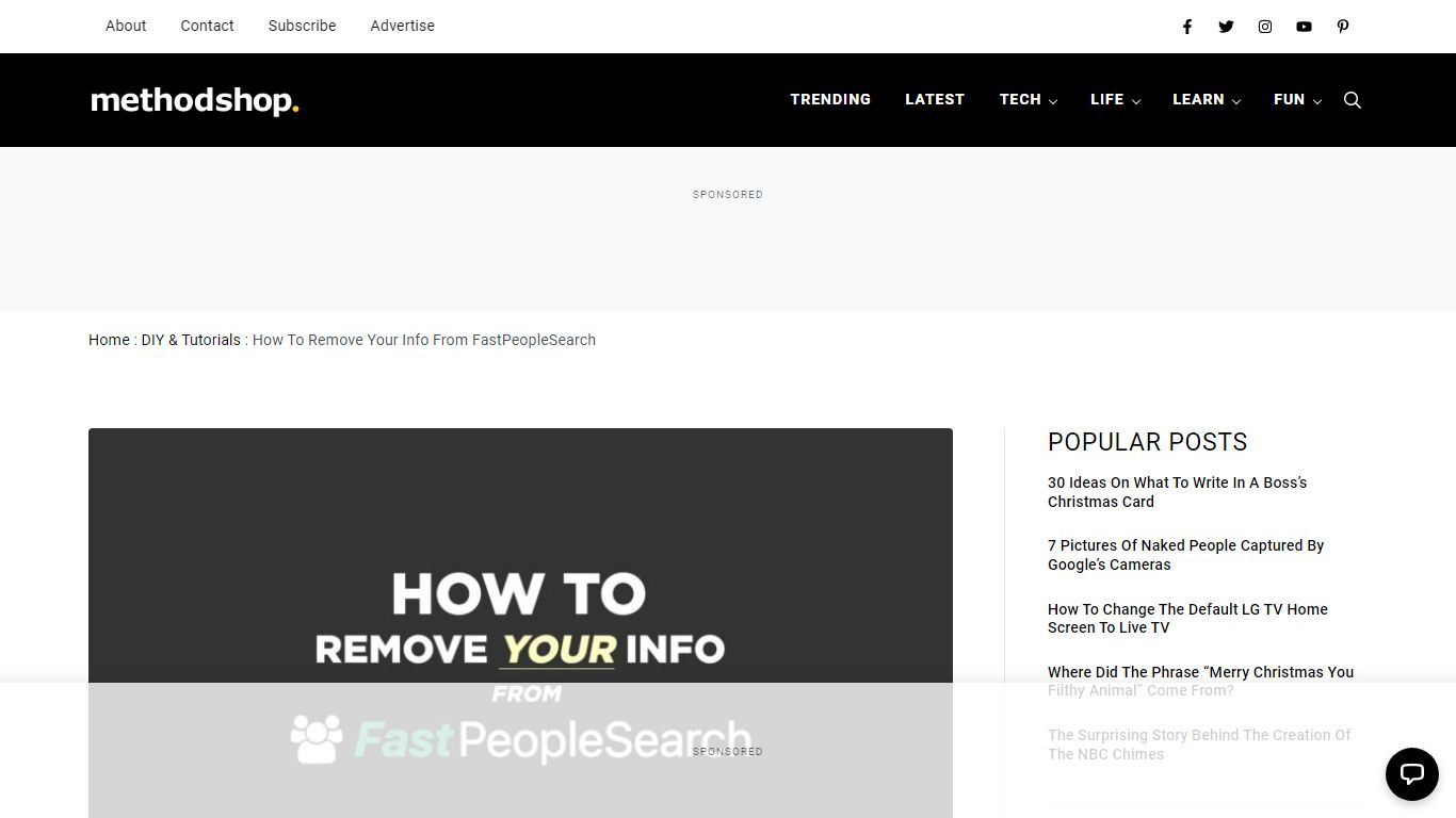 How To Remove Your Info From FastPeopleSearch - MethodShop